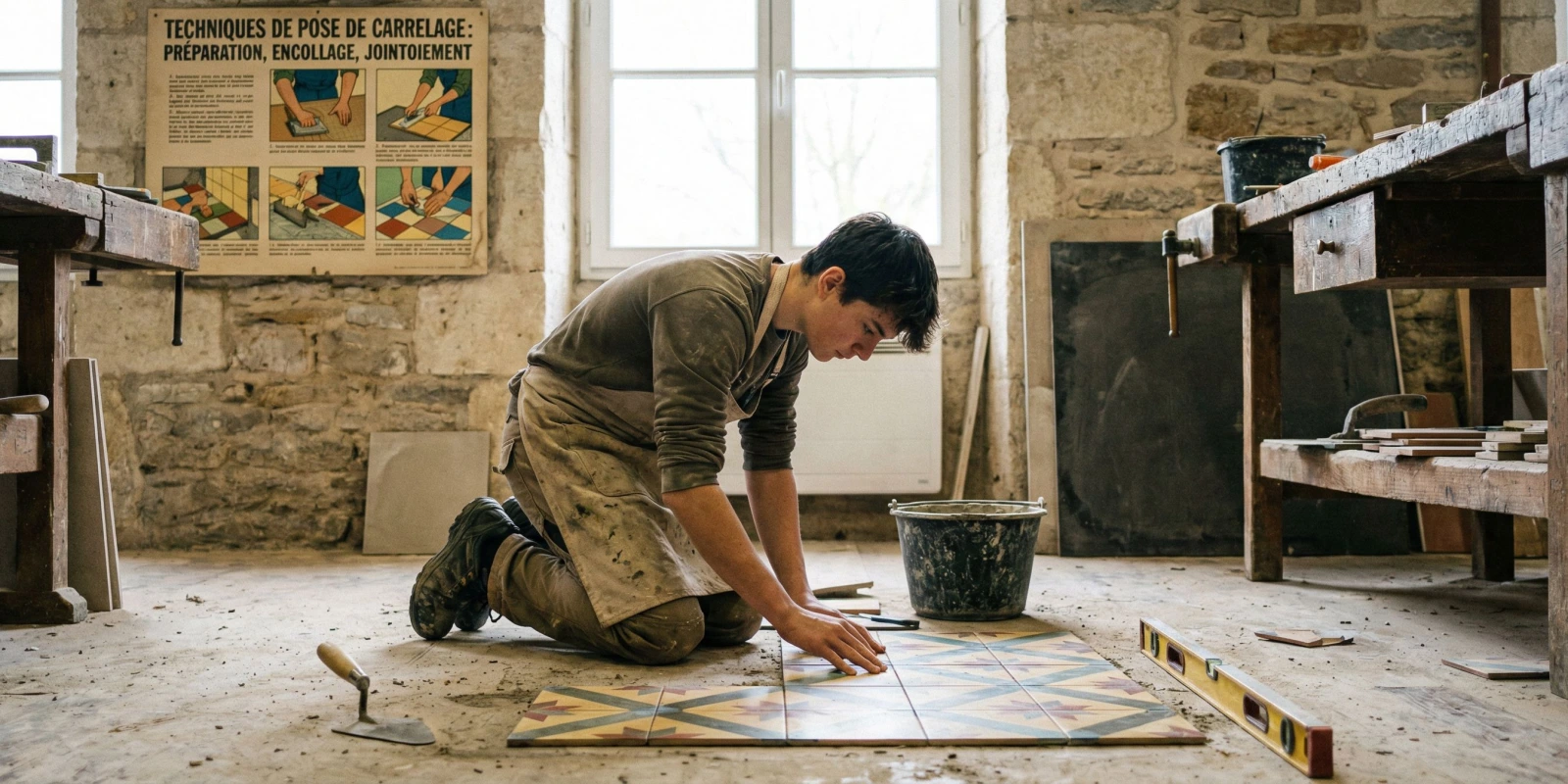 Programme du CAP Carreleur Mosaïste : Référentiel, Matières, Horaires et Compétences à Maîtriser