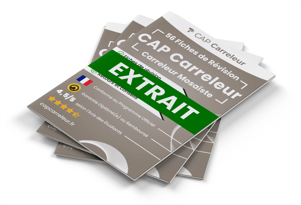 Extrait Fiches Révision gratuites CAP Carreleur